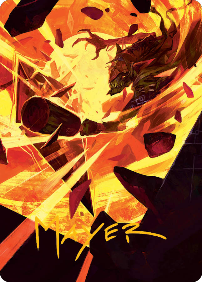 Zada, Hedron Grinder Art Card (Gold-Stamped Signature) [March of the Machine Art Series] | Good Games Modbury