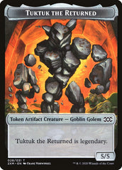 Human Soldier // Tuktuk the Returned Double-Sided Token [Double Masters Tokens] | Good Games Modbury