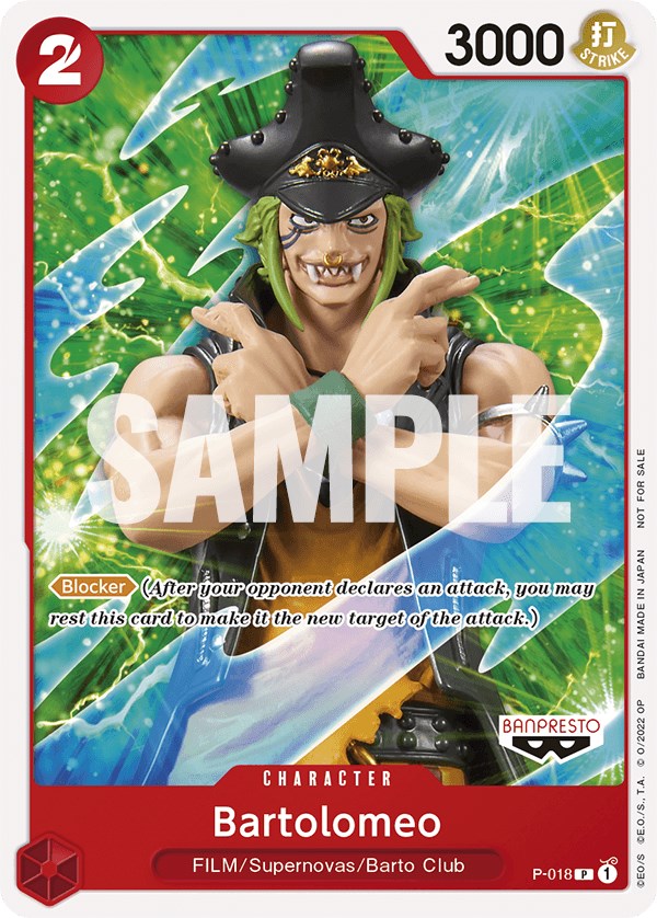 Bartolomeo (One Piece Film Red) [One Piece Promotion Cards] | Good Games Modbury