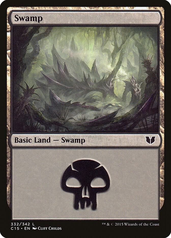 Swamp 332/342 (Commander 2015)  | Good Games Modbury