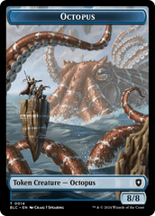 Octopus // Rabbit Double-Sided Token [Bloomburrow Commander Tokens] | Good Games Modbury