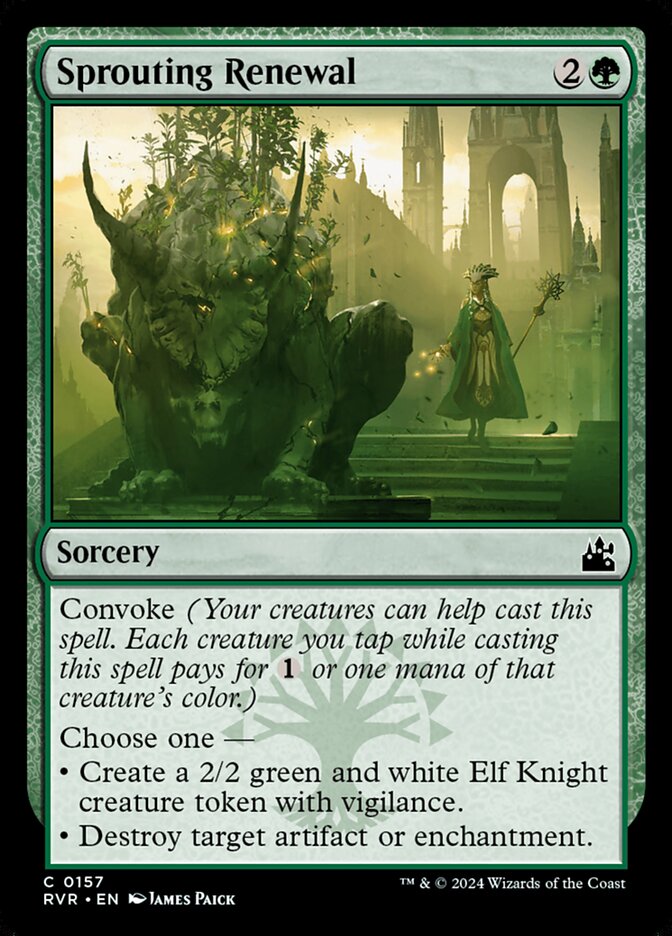 Sprouting Renewal 157/291 (Ravnica Remastered)  - Foil | Good Games Modbury
