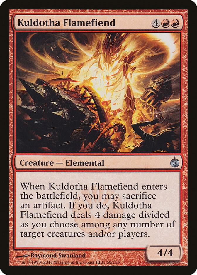 Kuldotha Flamefiend 69/155 (Mirrodin Besieged)  - Foil | Good Games Modbury