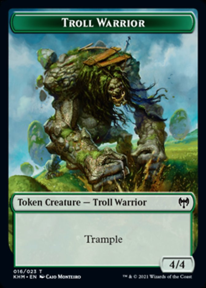 Troll Warrior Token [Kaldheim Tokens] | Good Games Modbury