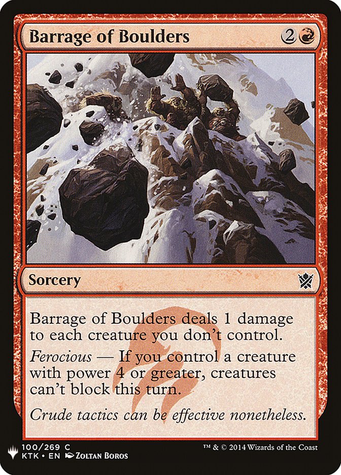 Barrage of Boulders [Mystery Booster] | Good Games Modbury