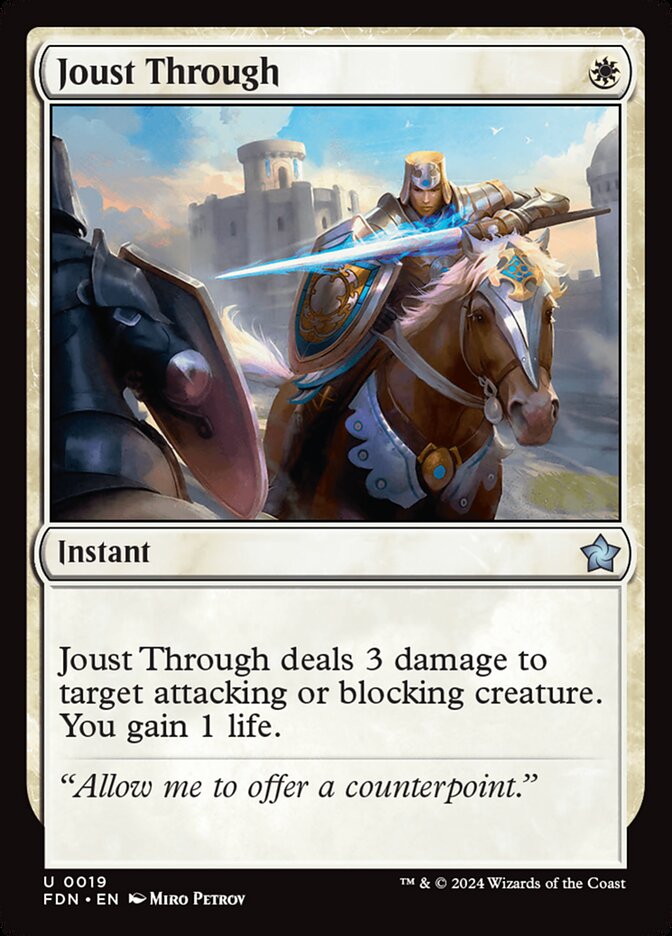 Joust Through 19/291 (Foundations)  | Good Games Modbury