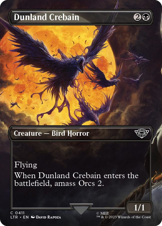 Dunland Crebain 411/281 (Universes Beyond: The Lord of the Rings: Tales of Middle-earth)  - Borderless | Good Games Modbury