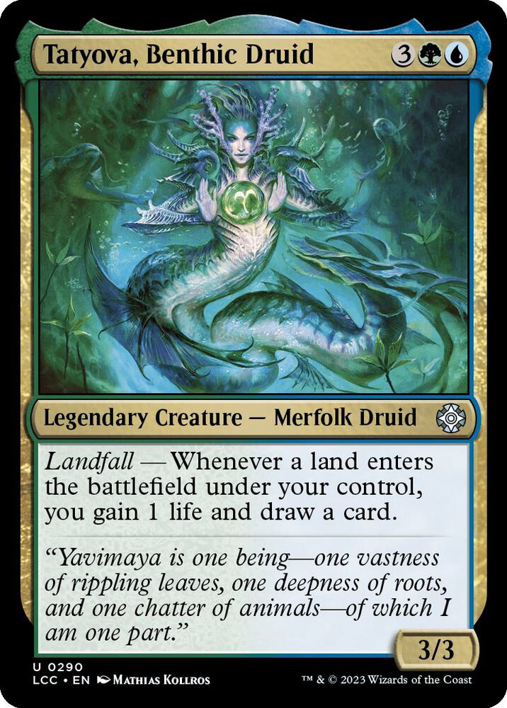 Tatyova, Benthic Druid 290/370 (Commander: The Lost Caverns of Ixalan)  | Good Games Modbury