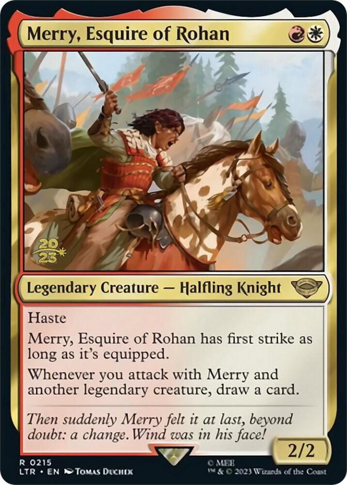 Merry Esquire of Rohan 215s/86 (Prerelease Cards)  - Foil | Good Games Modbury