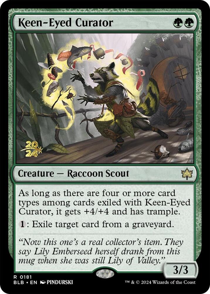 Keen Eyed Curator 181s/160 (Prerelease Cards)  - Foil | Good Games Modbury