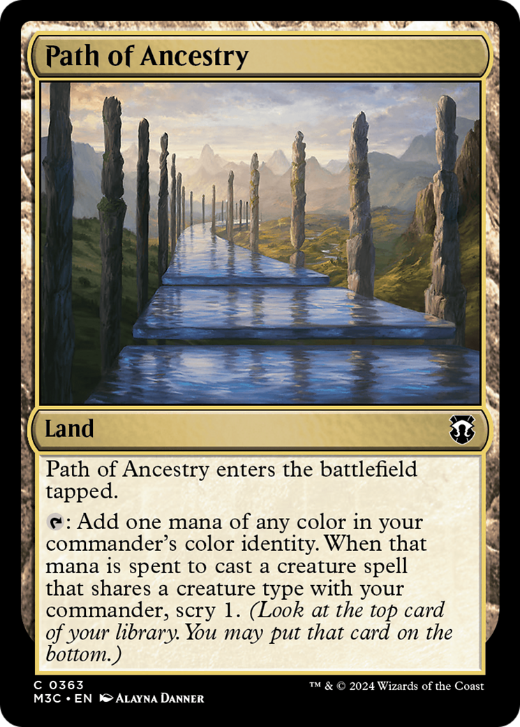 Path of Ancestry (Ripple Foil) [Modern Horizons 3 Commander] | Good Games Modbury