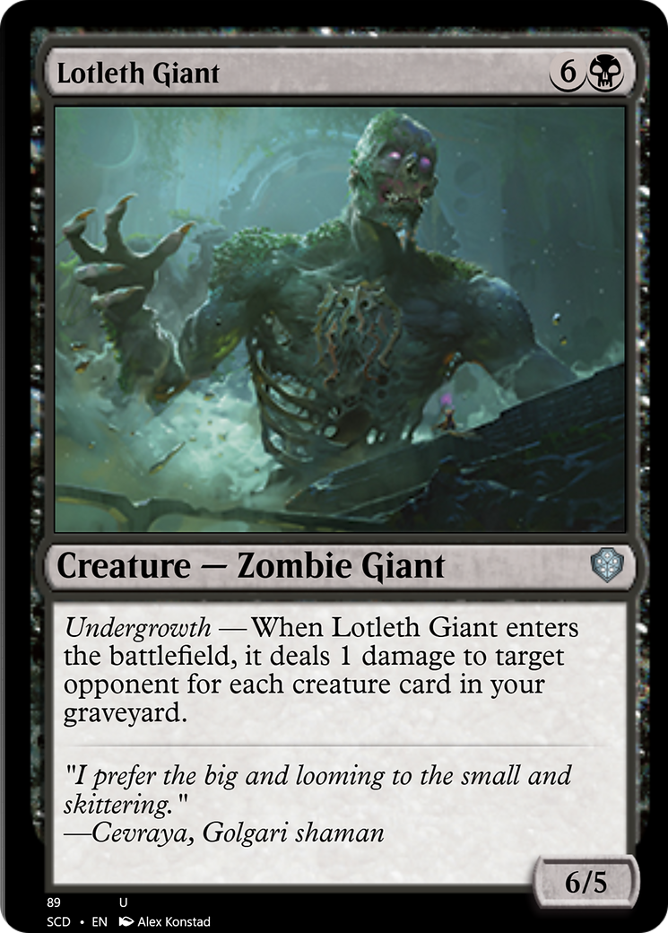 Lotleth Giant [Starter Commander Decks] | Good Games Modbury