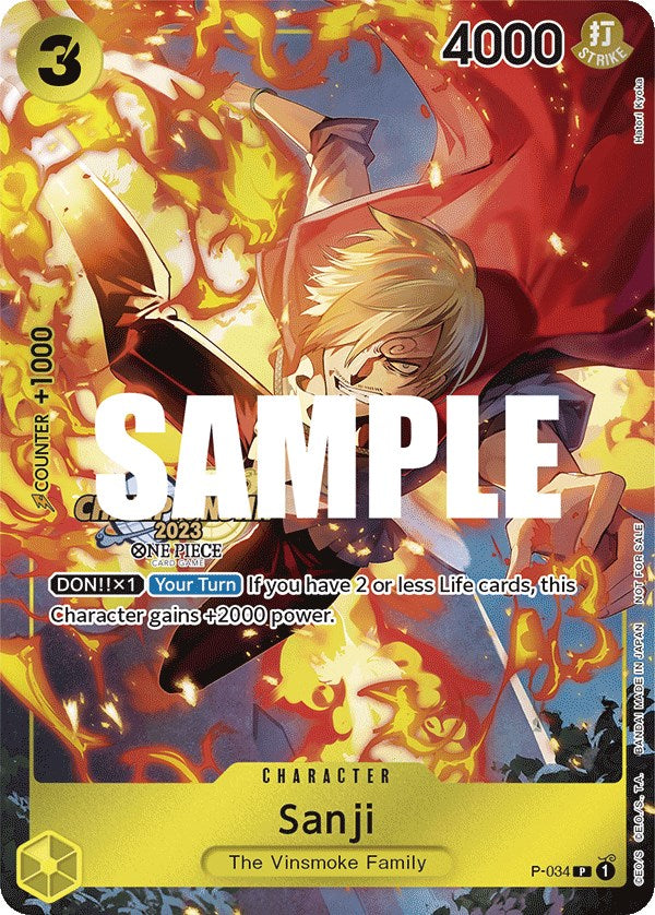 Sanji (CS 2023 Event Pack) [One Piece Promotion Cards] | Good Games Modbury