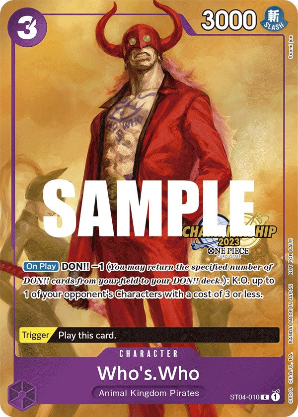 Who's.Who (CS 2023 Celebration Pack) [One Piece Promotion Cards] | Good Games Modbury