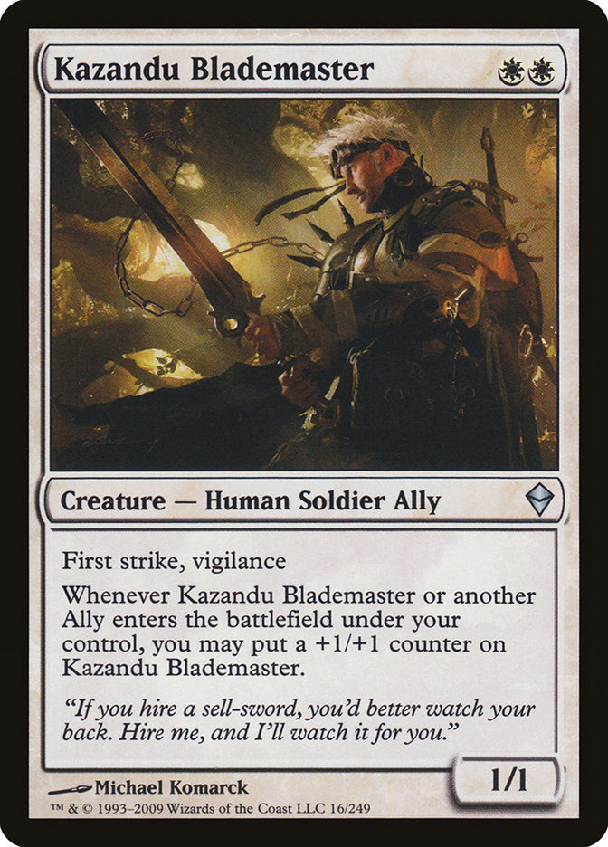 Kazandu Blademaster [Zendikar] | Good Games Modbury