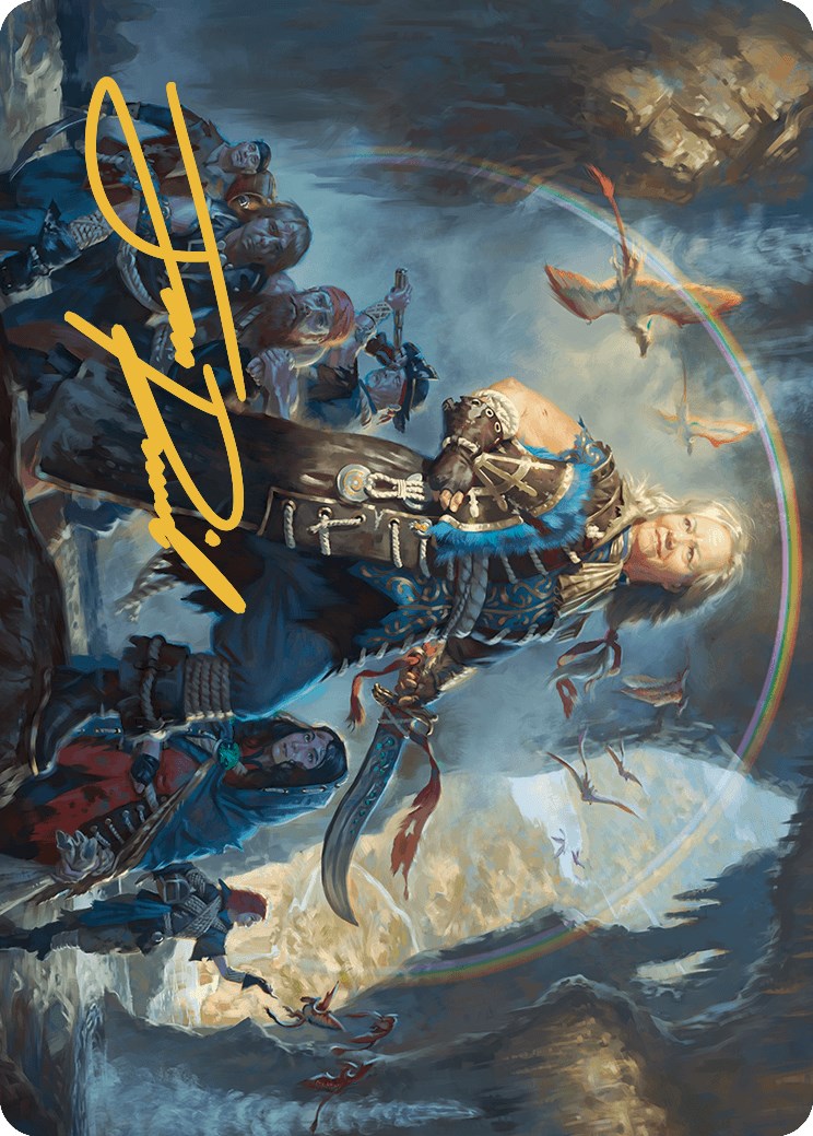 Admiral Brass, Unsinkable Art Card (Gold-Stamped Signature) [The Lost Caverns of Ixalan Art Series] | Good Games Modbury