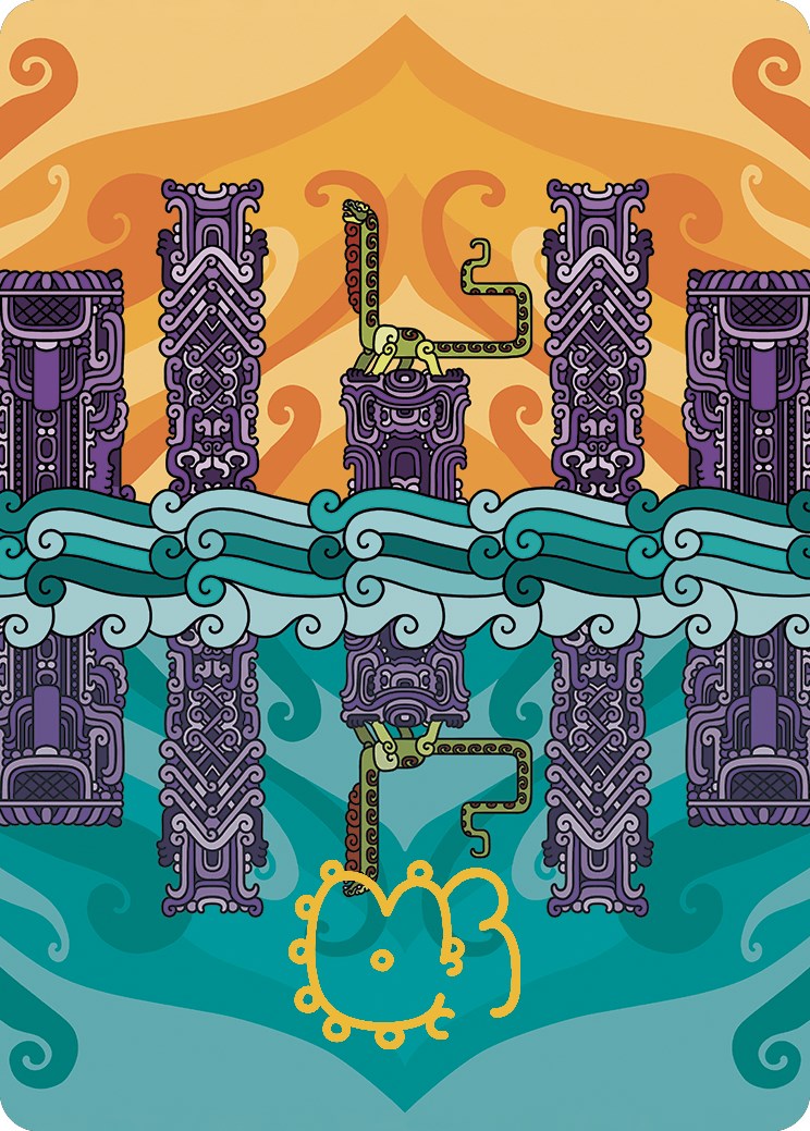 Echoing Deeps Art Card (Gold-Stamped Signature) [The Lost Caverns of Ixalan Art Series] | Good Games Modbury