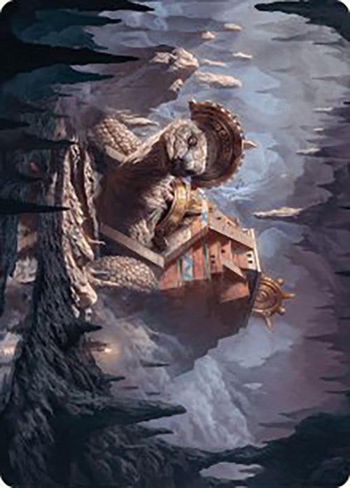 Bedrock Tortoise Art Card [The Lost Caverns of Ixalan Art Series] | Good Games Modbury