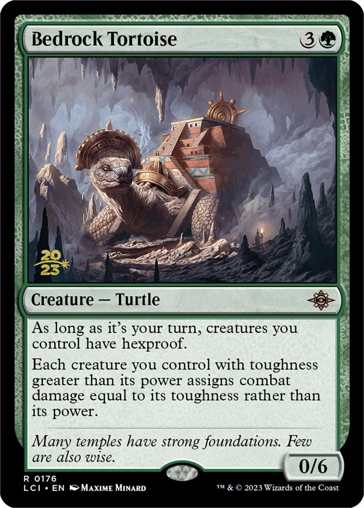 Bedrock Tortoise [The Lost Caverns of Ixalan Prerelease Cards] | Good Games Modbury
