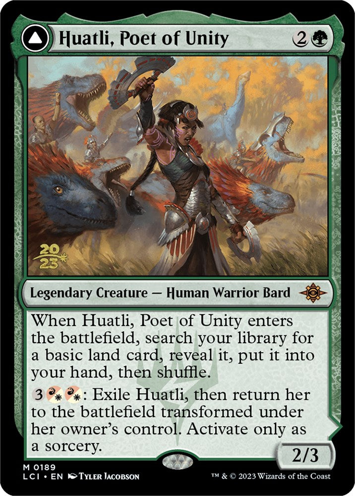 Huatli, Poet of Unity // Roar of the Fifth People [The Lost Caverns of Ixalan Prerelease Cards] | Good Games Modbury