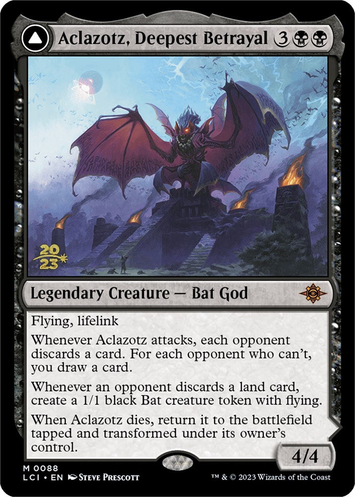 Aclazotz, Deepest Betrayal // Temple of the Dead [The Lost Caverns of Ixalan Prerelease Cards] | Good Games Modbury