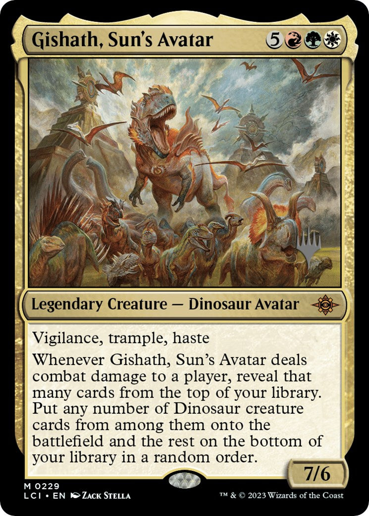 Gishath, Sun's Avatar (Promo Pack) [The Lost Caverns of Ixalan Promos] | Good Games Modbury