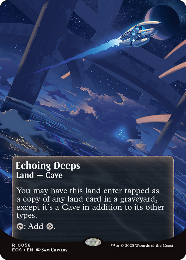 Echoing Deeps (0058) (Borderless) [Edge of Eternities: Stellar Sights] | Good Games Modbury