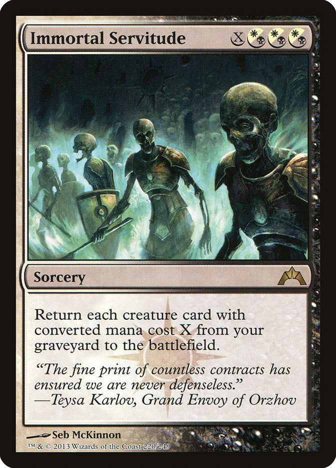 Immortal Servitude 220/249 (Gatecrash)  - Foil | Good Games Modbury
