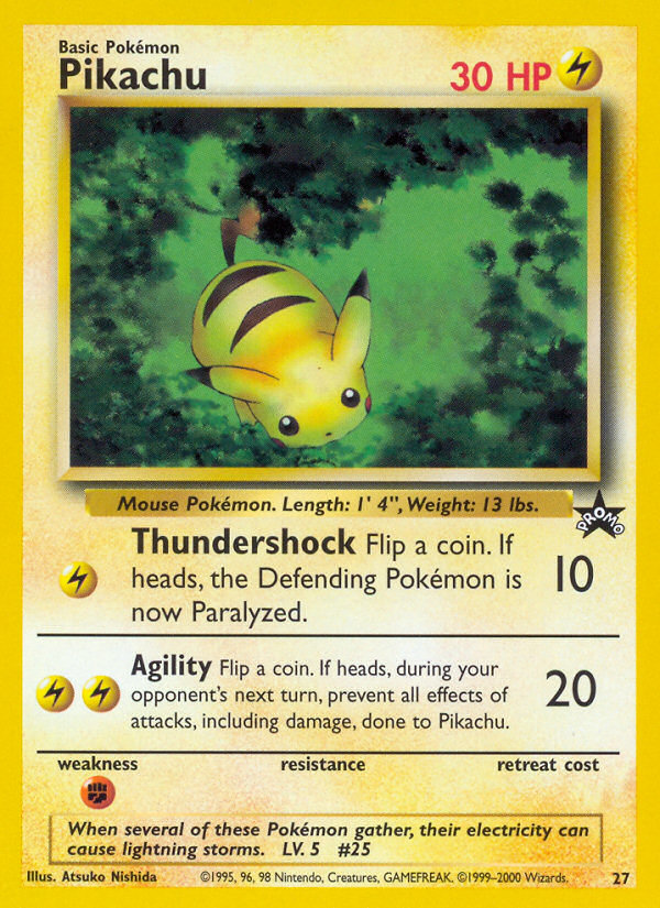 Pikachu (27) [Wizards of the Coast: Black Star Promos] | Good Games Modbury