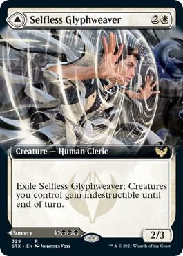 Selfless Glyphweaver Extended Art 329/275 (Strixhaven: School of Mages)  - Foil | Good Games Modbury