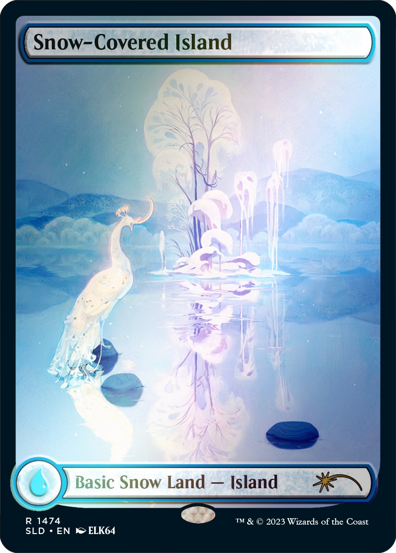 Snow-Covered Island (1474) (Rainbow Foil) [Secret Lair Drop Series] | Good Games Modbury