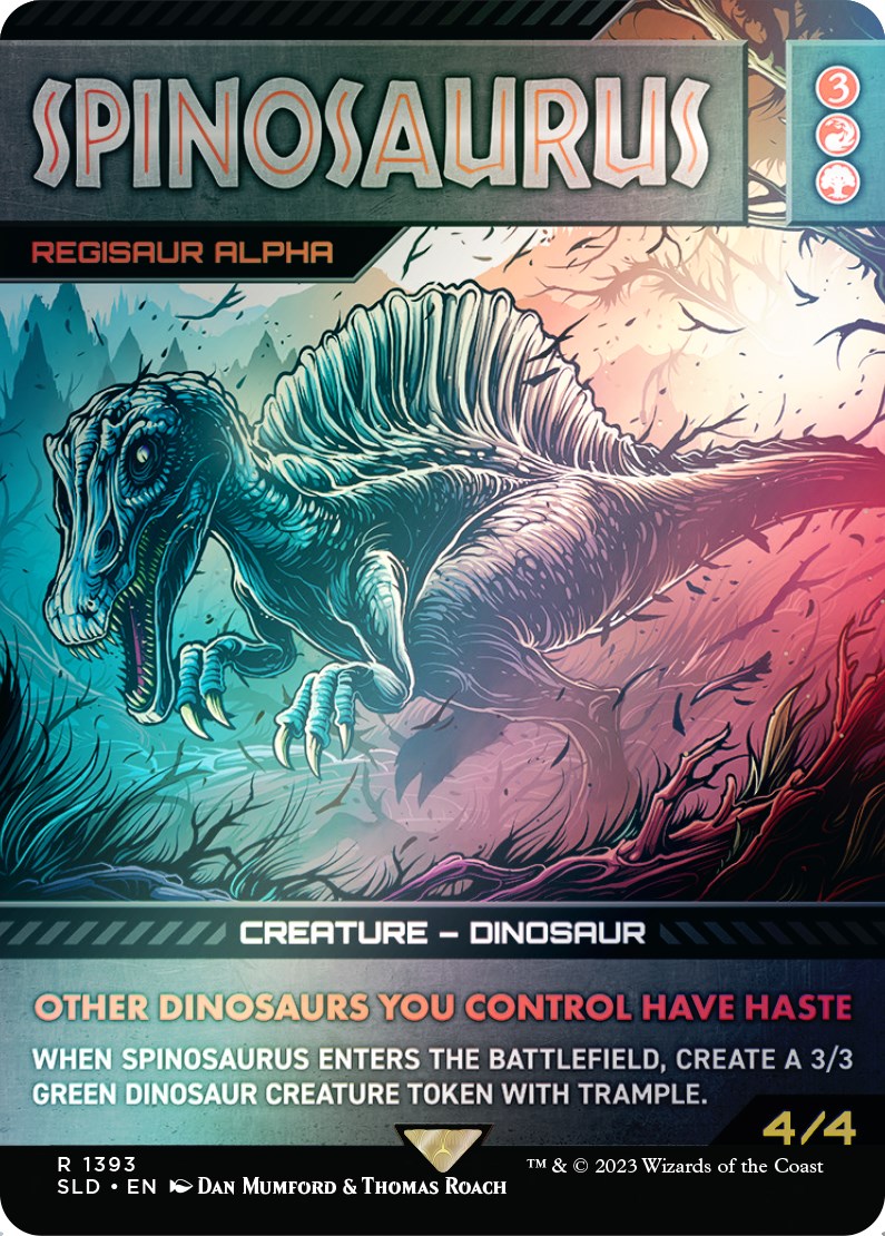 Spinosaurus - Regisaur Alpha (Rainbow Foil) [Secret Lair Drop Series] | Good Games Modbury