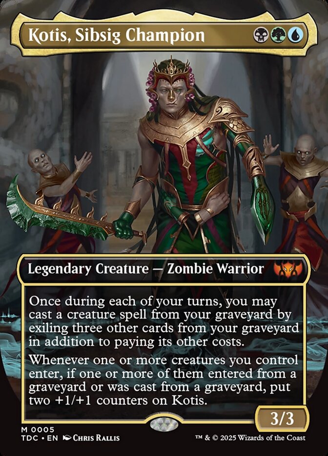 Kotis, Sibsig Champion 5 (Commander: Tarkir: Dragonstorm)  - Borderless Foil | Good Games Modbury