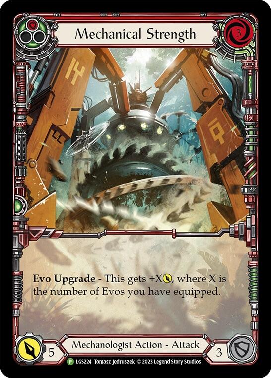 Mechanical Strength (Red) [LGS224] (Promo)  Rainbow Foil | Good Games Modbury