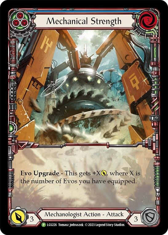 Mechanical Strength (Blue) [LGS226] (Promo)  Rainbow Foil | Good Games Modbury