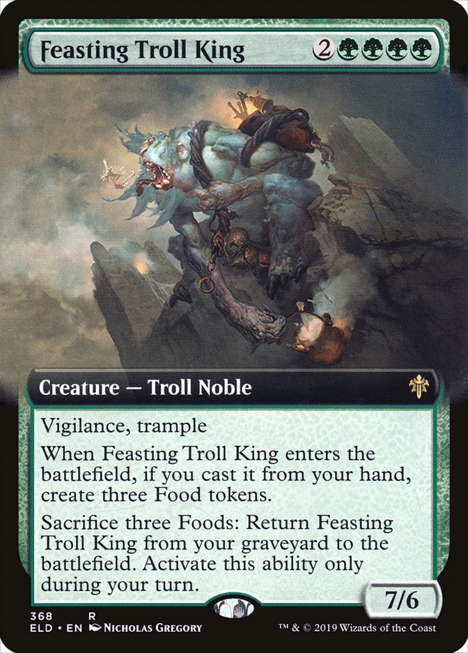 Feasting Troll King (Extended Art) [Throne of Eldraine] | Good Games Modbury