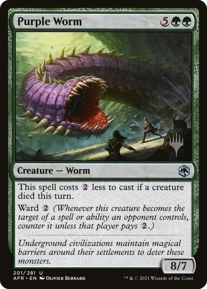Purple Worm 201p/241 (Promo Pack: Adventures in the Forgotten Realms)  - Foil | Good Games Modbury
