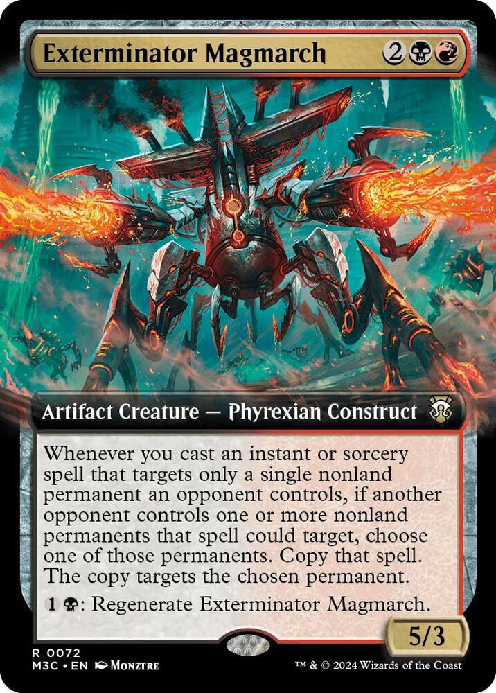 Exterminator Magmarch 72/411 (Commander: Modern Horizons 3)  - Extended Art Ripple Foil | Good Games Modbury