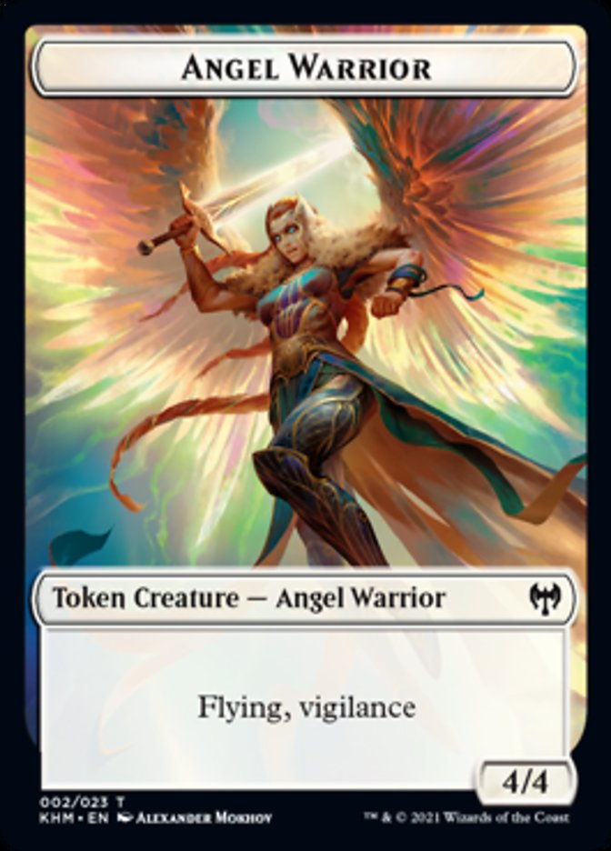 Angel Warrior Token [Kaldheim Tokens] | Good Games Modbury