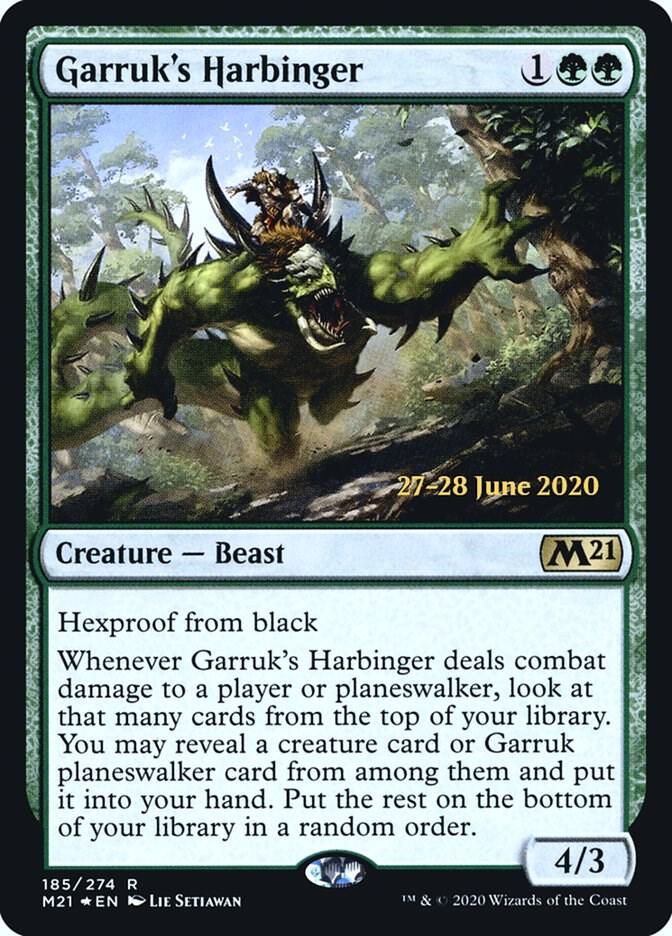 Garruks Harbinger 185s/137 (Prerelease Cards)  - Foil | Good Games Modbury