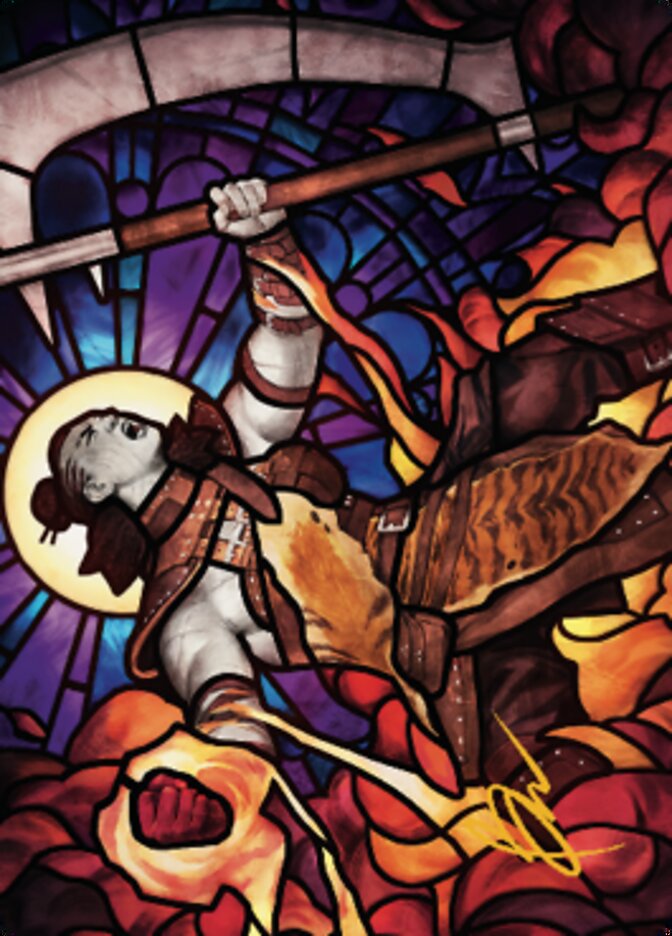 Garna, Bloodfist of Keld Art Card (Gold-Stamped Signature) [Dominaria United Art Series] | Good Games Modbury