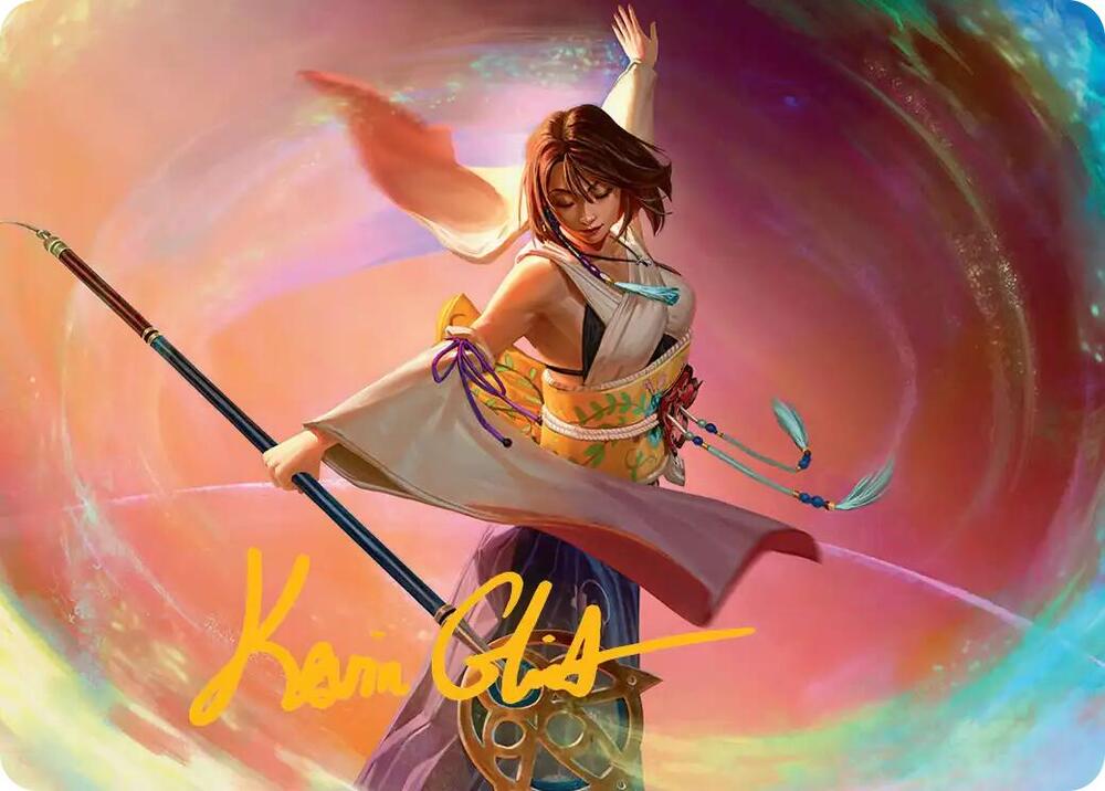 Yuna Grand Summoner Art Card Gold Stamped Signature 22 (Art Series: FINAL FANTASY)  | Good Games Modbury