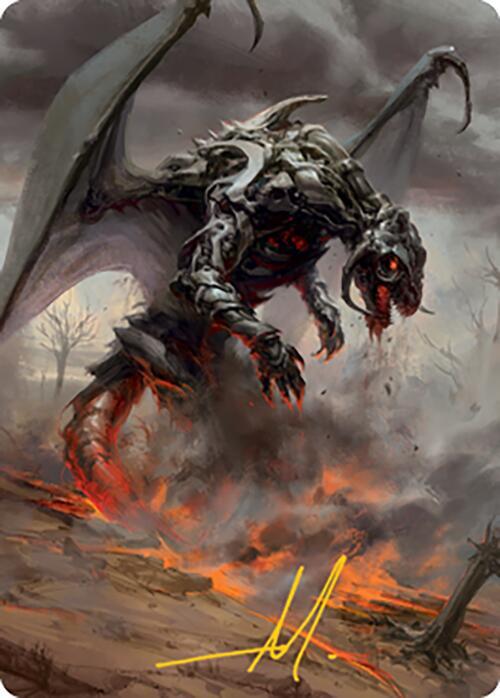 Scion of Draco Art Card Gold Stamped Signature 62 (Art Series: Modern Horizons 2)  | Good Games Modbury