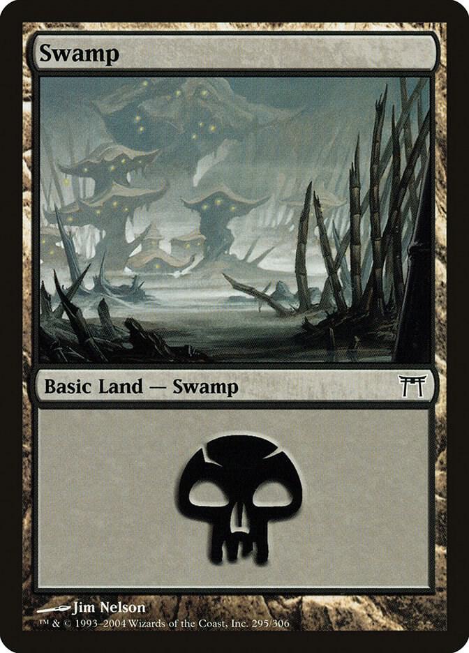 Swamp 295/306 (Champions of Kamigawa)  - Foil | Good Games Modbury