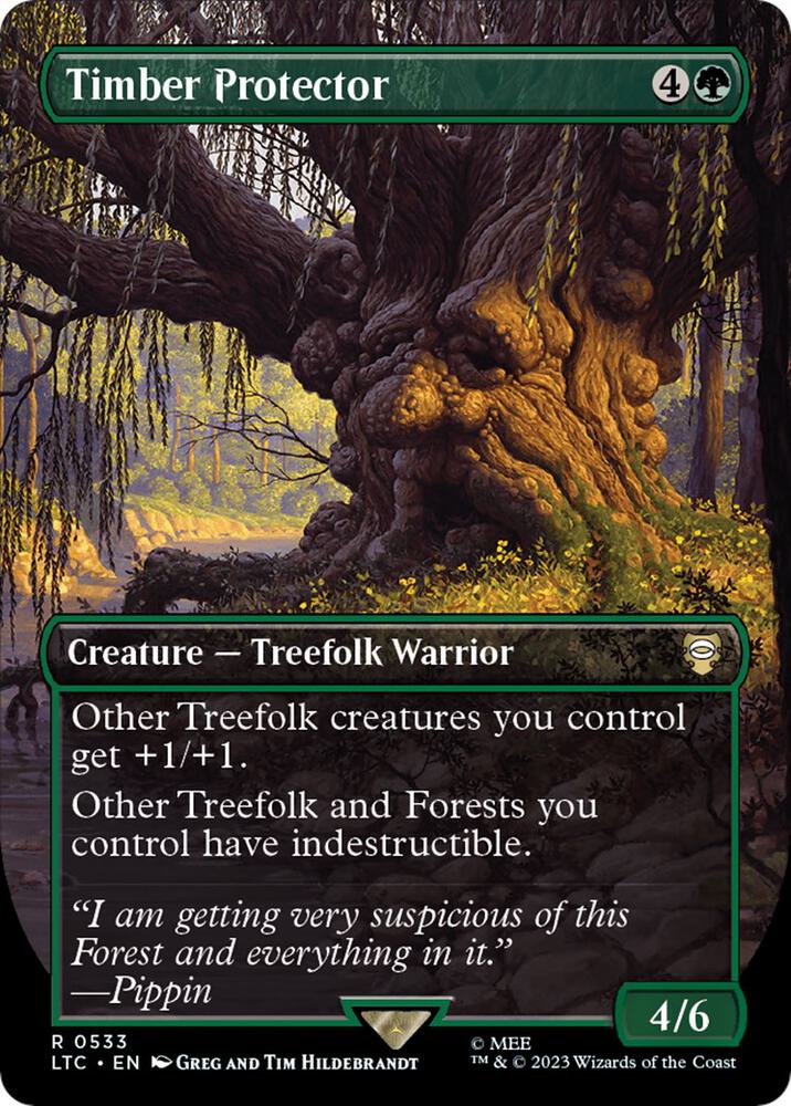Timber Protector 533/84 (Commander: The Lord of the Rings: Tales of Middle-earth)  - Borderless Foil | Good Games Modbury