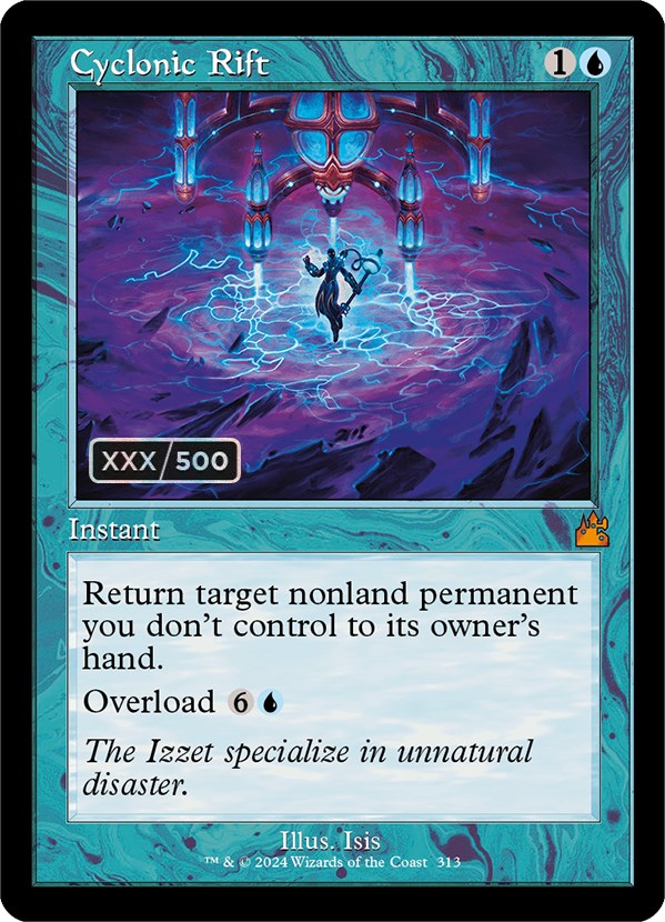 Cyclonic Rift (Retro) (Serialized) [Ravnica Remastered] | Good Games Modbury