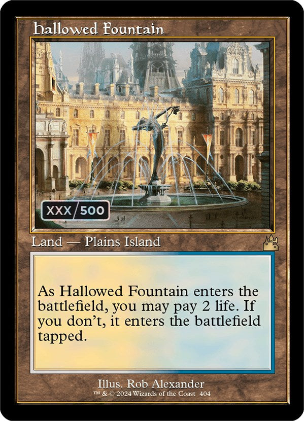 Hallowed Fountain (Retro) (Serialized) [Ravnica Remastered] | Good Games Modbury