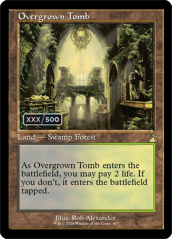 Overgrown Tomb (Retro) (Serialized) [Ravnica Remastered] | Good Games Modbury