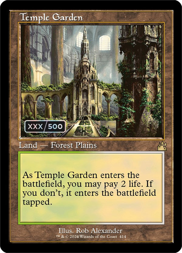 Temple Garden (Retro) (Serialized) [Ravnica Remastered] | Good Games Modbury