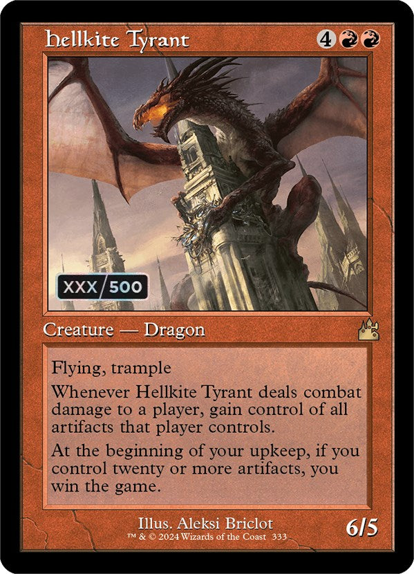 Hellkite Tyrant (Retro) (Serialized) [Ravnica Remastered] | Good Games Modbury